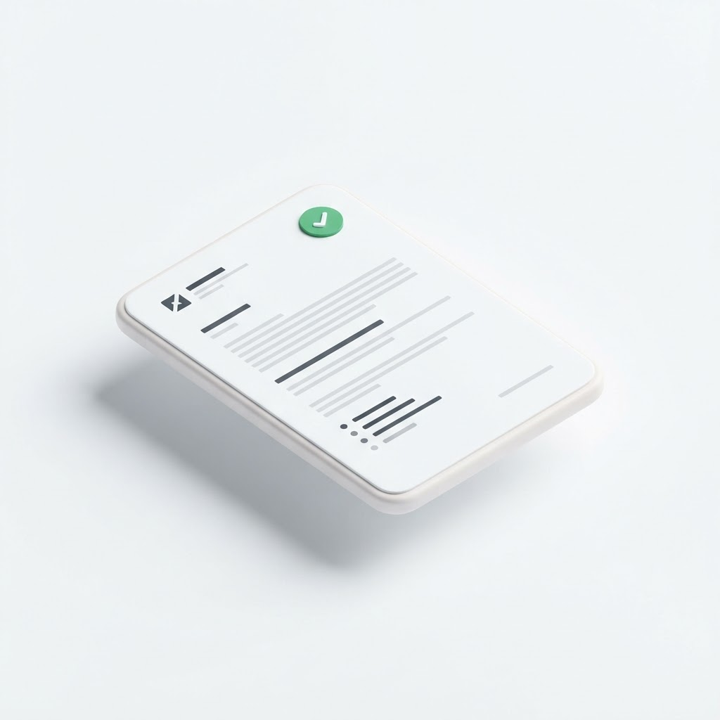 Illustrazione di un documento ufficiale